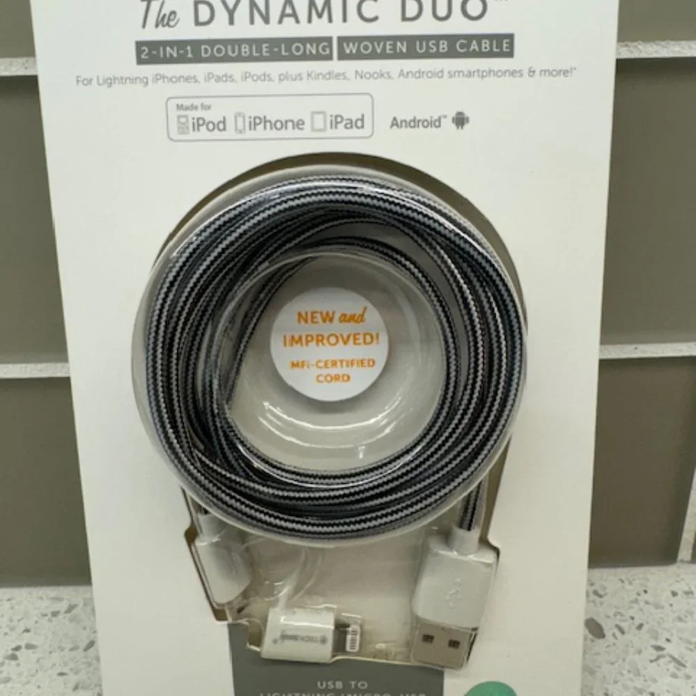 TECH Candy – The Dynamic Duo – Woven USB Cable